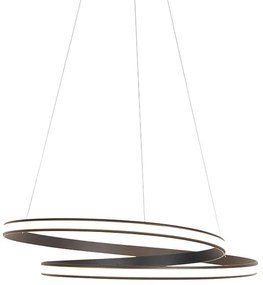Nowoczesna lampa wisząca czarna 74 cm z LED - Rowan Nowoczesny Oswietlenie wewnetrzne