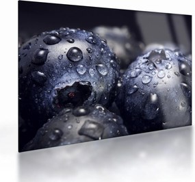 Obraz na szkle - owoce z kroplami wody (70x50 cm)