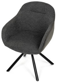 Zestaw krzeseł obiadowych z mechanizmem powrotnymDCH-Y1143 GREY2, 2 szt.