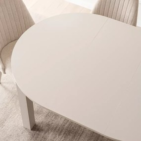 Okrągły stół rozkładany Confetti do jadalni i salonu, blat laminowany