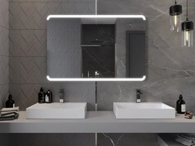 Mexen Nida lustro łazienkowe podświetlane 120 x 80 cm, LED 6000K, antypara - 9806-120-080-611-00