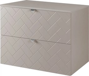 Meble łazienkowe, Kaszmir, 80 x 57 x 46 cm, uchwyty srebrne