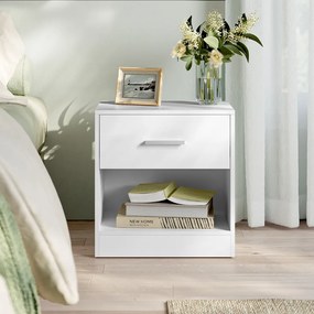 Vasagle Szafka nocna COSTA, 28x39x41cm, biała