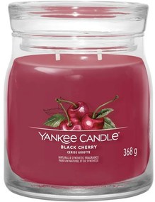 Yankee Candle świeczka zapachowa Signature w szkle średnia Black Cherry, 368 g, M