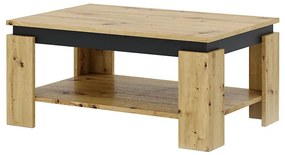 Stolik konferencyjny LUNO dąb artisan/czarny