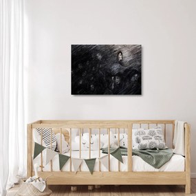 Obraz na szkle - Smutek i wyrzeczenie (70x50 cm)