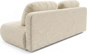 Sofa BASE Rozkładana Dwuosobowa Beżowa Boucle Japandi