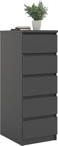 Komoda Naia 5S czarny mat