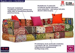 Modułowa patchworkowa sofa M5-N16