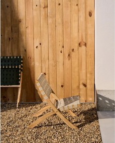 Drewniany fotel ogrodowy w naturalnym kolorze Chabeli – Kave Home