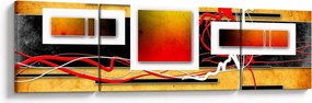 Obraz - Abstrakcja (170x50 cm)