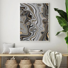 Plakat - Abstrakcja linii (A4)