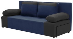 Kanapa sofa 3 os z funkcją spania SONI Granatowy/Czarny