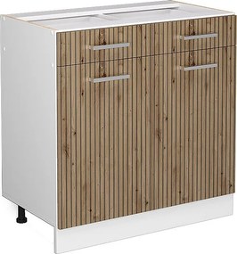 Szafka dolna do kuchni dąb rzemieślniczy 80x46x81.6 r-line