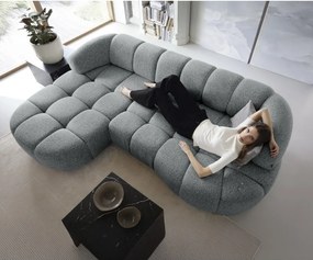 Narożnik VELPA S z elektryczną regulacją siedziska Lewostronny wolnostojący w tkaninie PUENTE 11 WERSAL