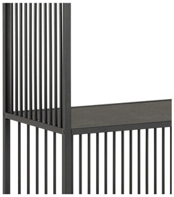 Czarny regał 120x185x35 cm Strington – Actona