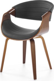 Orzechowe krzesło z giętej sklejki K544 Halmar