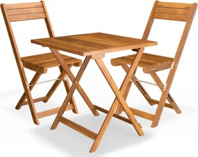 Meble balkonowe VITEK, 1+2, naturalny brąz Casaria