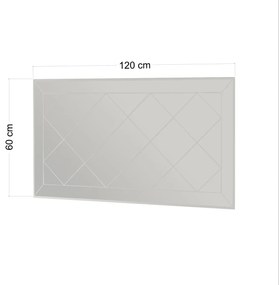 Lustro Pauli White 60 x 120 cm