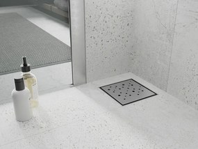 Mexen Flat-Q M12 wpust podłogowy kwadratowy 12 x 12 cm, inox - 1010412
