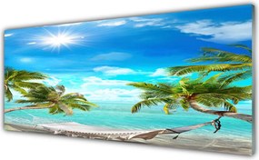 Panel Szklany Relaks w Cieniu Tropików