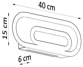 Kinkiet SACCON biały SOLLUX  LIGHTING