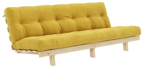 Żółta sztruksowa sofa 200 cm Lean – Karup Design