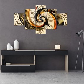 Obraz zegara (125x70 cm)
