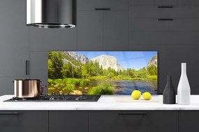 Panel Szklany Alpejska Sielanka nad Wodą