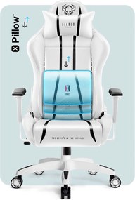 Fotel gamingowy Diablo X-One 2.0 King Size biały