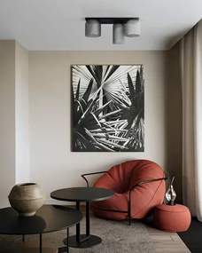Lampa beżowa ze szklanymi kloszami Z3-B86