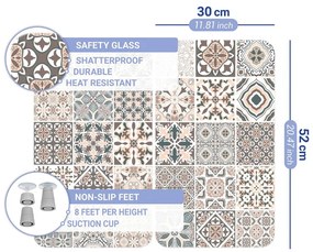 Zestaw 2 szklanych płyt ochronnych na kuchenkę Wenko Universal Tile