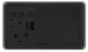 Karlsson 5983GY designerski zegar LED z alarmem, szary, 10 cm