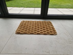 Dywanik antypoślizgowy brązowy 40x60 cm Dekoracyjny gumowy spód uniwersalny