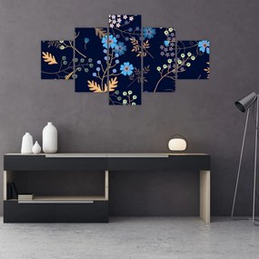 Obraz - Jesienne kwiaty (125x70 cm)