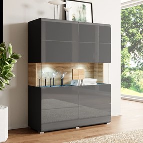 Komoda IBIZA 122 cm do Salonu Sypialni Antracyt