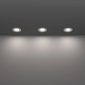 Eglo 902272 - Zestaw 3x LED SALABATE wpuszczane oprawy łazienkowe LED/4,9W/230V śr. 8,8 cm IP65 biały