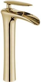 Mexen Lyra bateria umywalkowa wysoka, złota - 745310-50