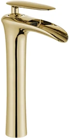Mexen Lyra bateria umywalkowa wysoka, złota - 745310-50