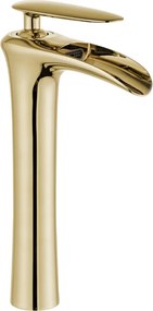 Mexen Lyra bateria umywalkowa wysoka, złota - 745310-50
