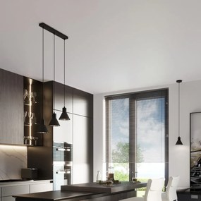 Lampa wisząca TAZILA 3 czarna SOLLUX  LIGHTING