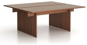 Biurko DOUBLE SOLID, 180x165 cm, orzech