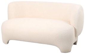 Biała sofa z materiału bouclé 142 cm Ardor – Leitmotiv