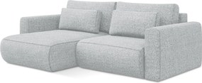 Narożnik z funkcją spania Kapua 135x200 cm, lewy, tkanina struktura