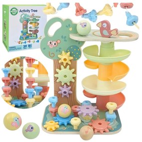 Woopie green drzewko aktywności kulodrom montessori 4w1 fsc