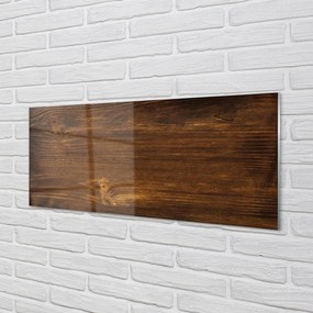 Panel szklany do Kuchni Drewniane Słoje z Sękami