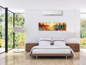 Obraz - Kolorowa łąka (170x50 cm)