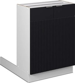 Wyspa kuchenna czarne paski 60x30x82 fame-line