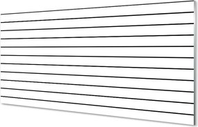 Szkło do Kuchni na Ścianę Minimalistyczne Czarne Kreski