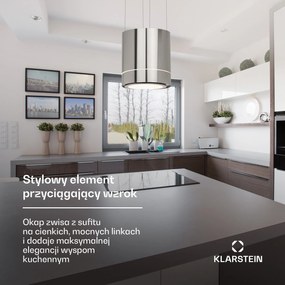 Klarstein Tron Ambience Okap wyspowy